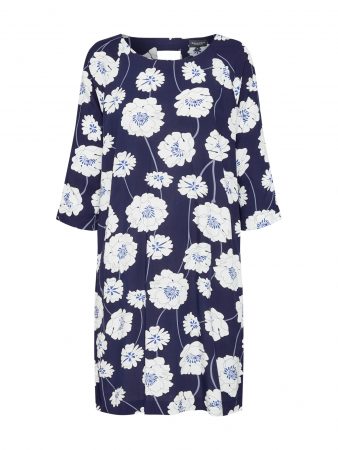 BROADWAY NYC FASHION Rochie 'PIAF'  albastru închis / alb