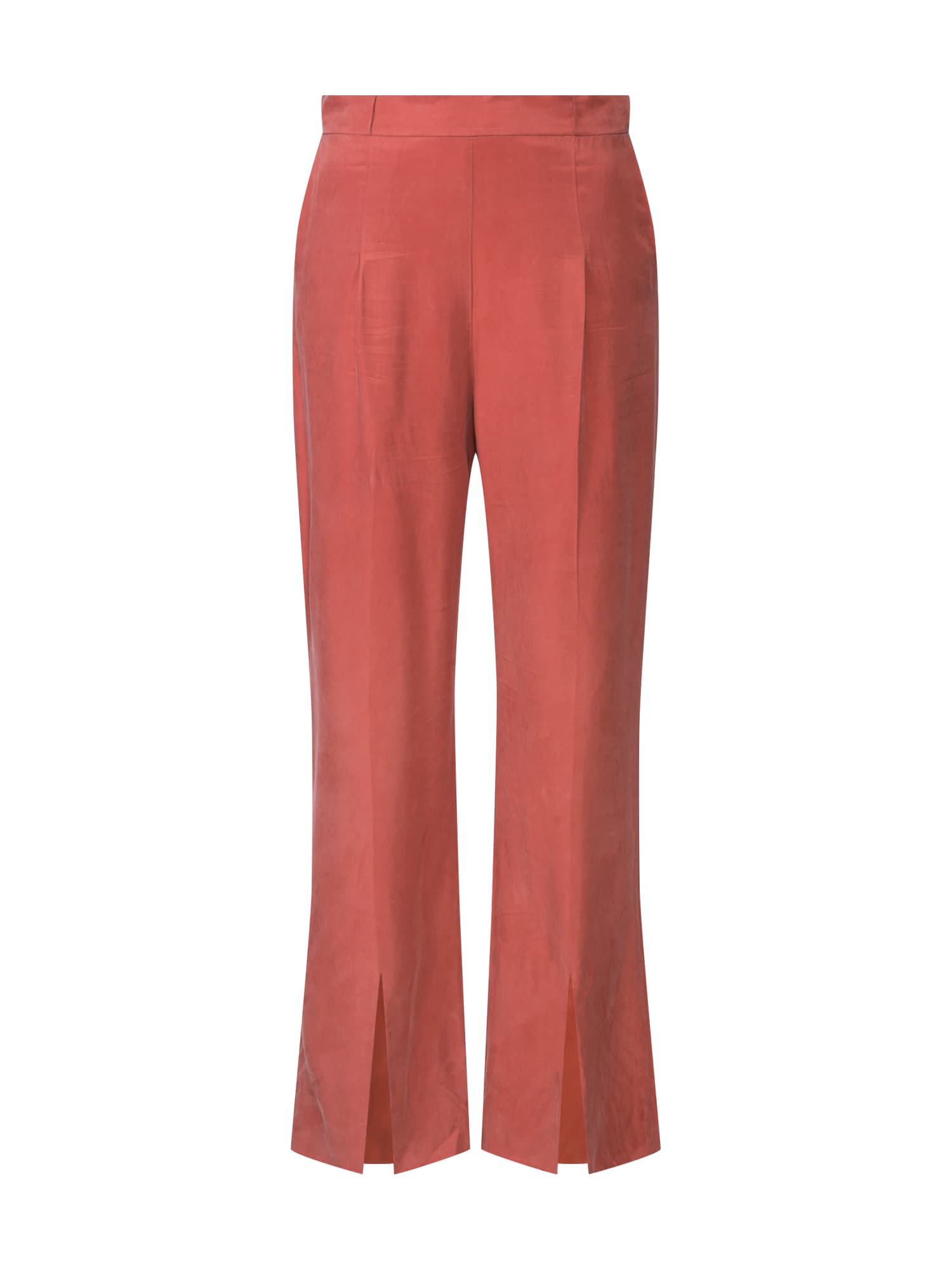 Pop Copenhagen Pantaloni cutați 'Flared Split-leg Trousers' portocaliu