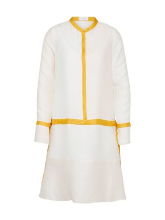 RENÉ LEZARD Rochie tip bluză 'E026S'  portocaliu / offwhite