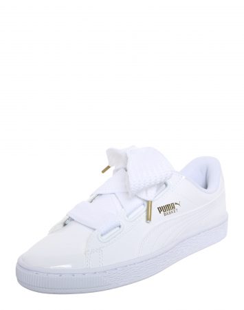 PUMA Sneaker low 'Basket Heart Patent'  alb