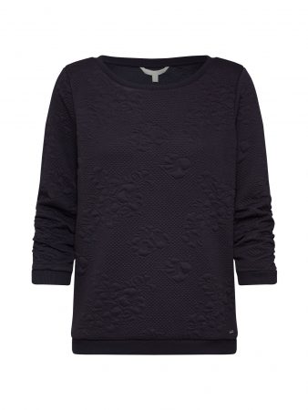 TOM TAILOR DENIM Bluză de molton  negru