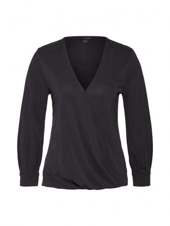 Banana Republic Tricou 'WRAP TOP SANDWASH'  negru