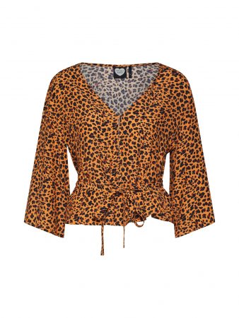 CATWALK JUNKIE Bluză 'BL GOLDEN CHEETAH'  galben auriu