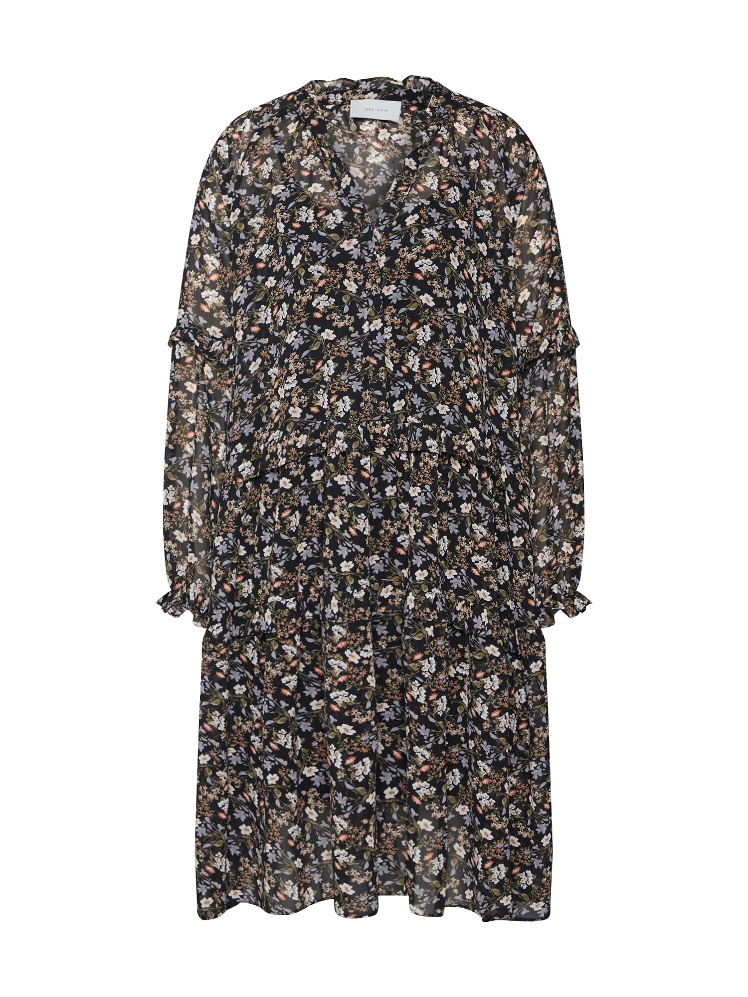 Neo Noir Rochie tip bluză 'Hampton Flower'  negru