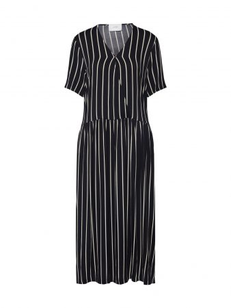 JUST FEMALE Rochie 'Anna'  negru / alb