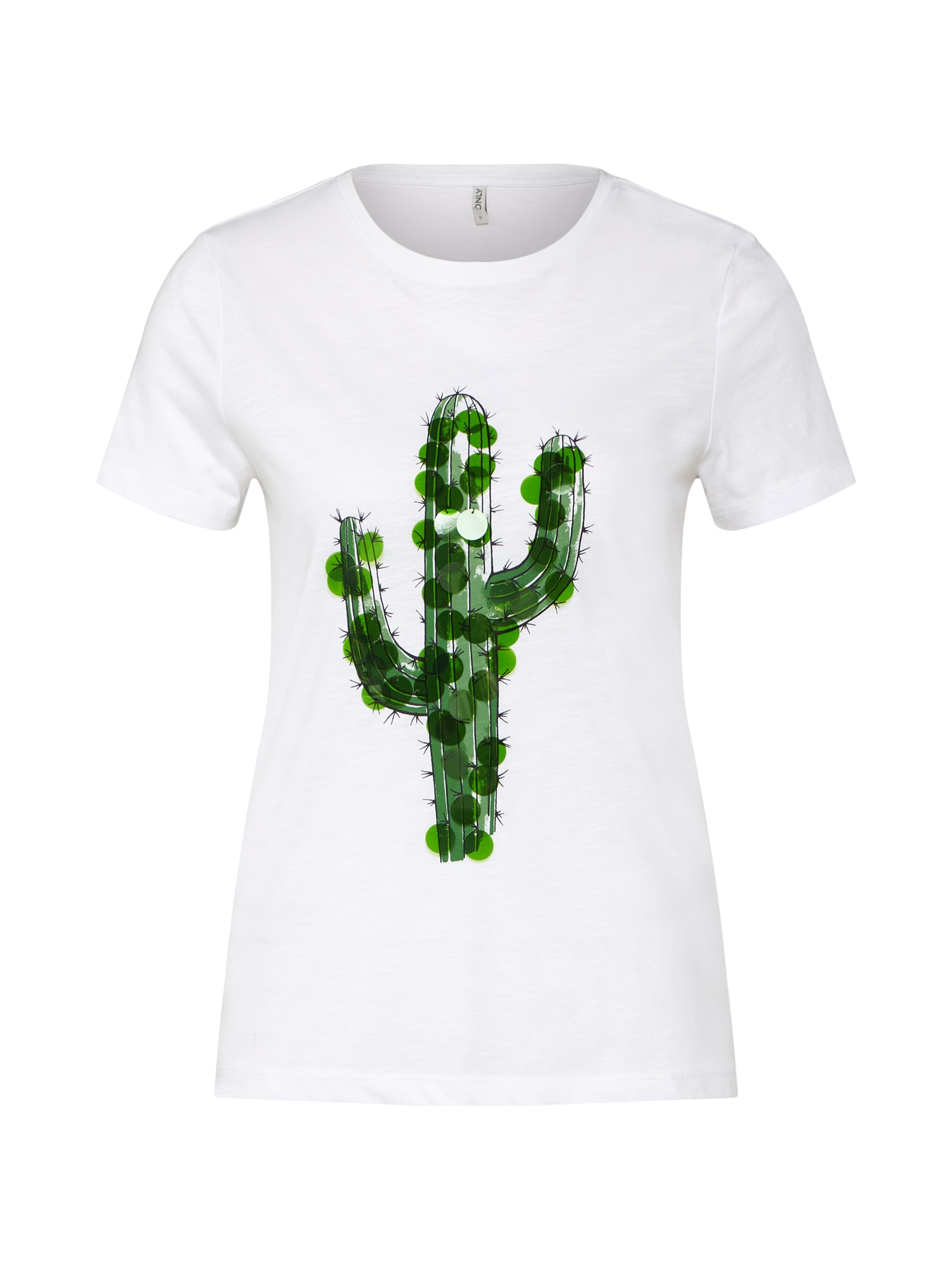 ONLY Tricou 'onlCATY S/S CACTUS/CORN BOX CO/SL JRS'  alb