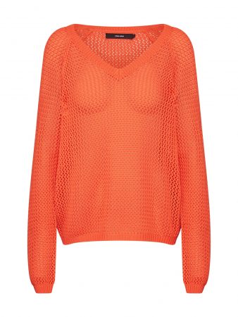 VERO MODA Pulover 'BEE'  portocaliu închis