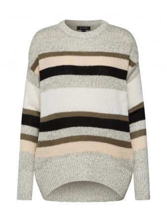 NEW LOOK Pulover 'WW O/P 08.12 WW 9.99 COLOURBLOCK P12'  gri / roz / alb