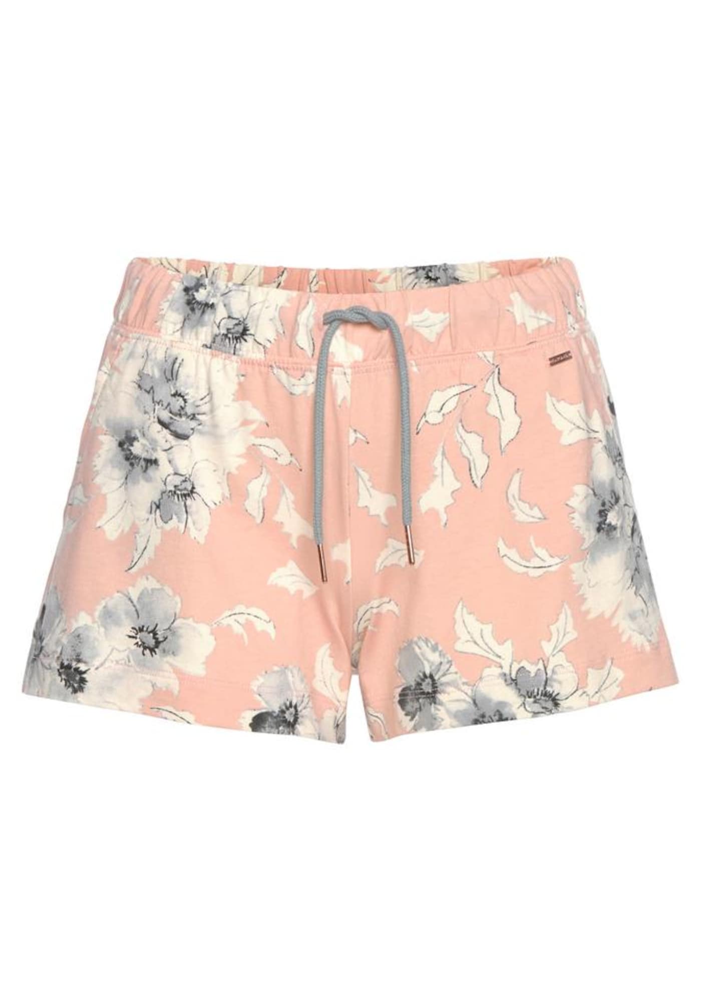 LASCANA Pantaloni de pijama  gri deschis / roz / alb natural