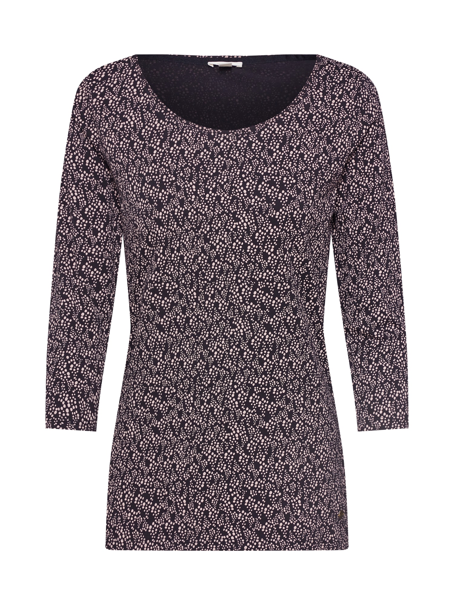 ESPRIT Tricou 'AOP Co/Ela' negru