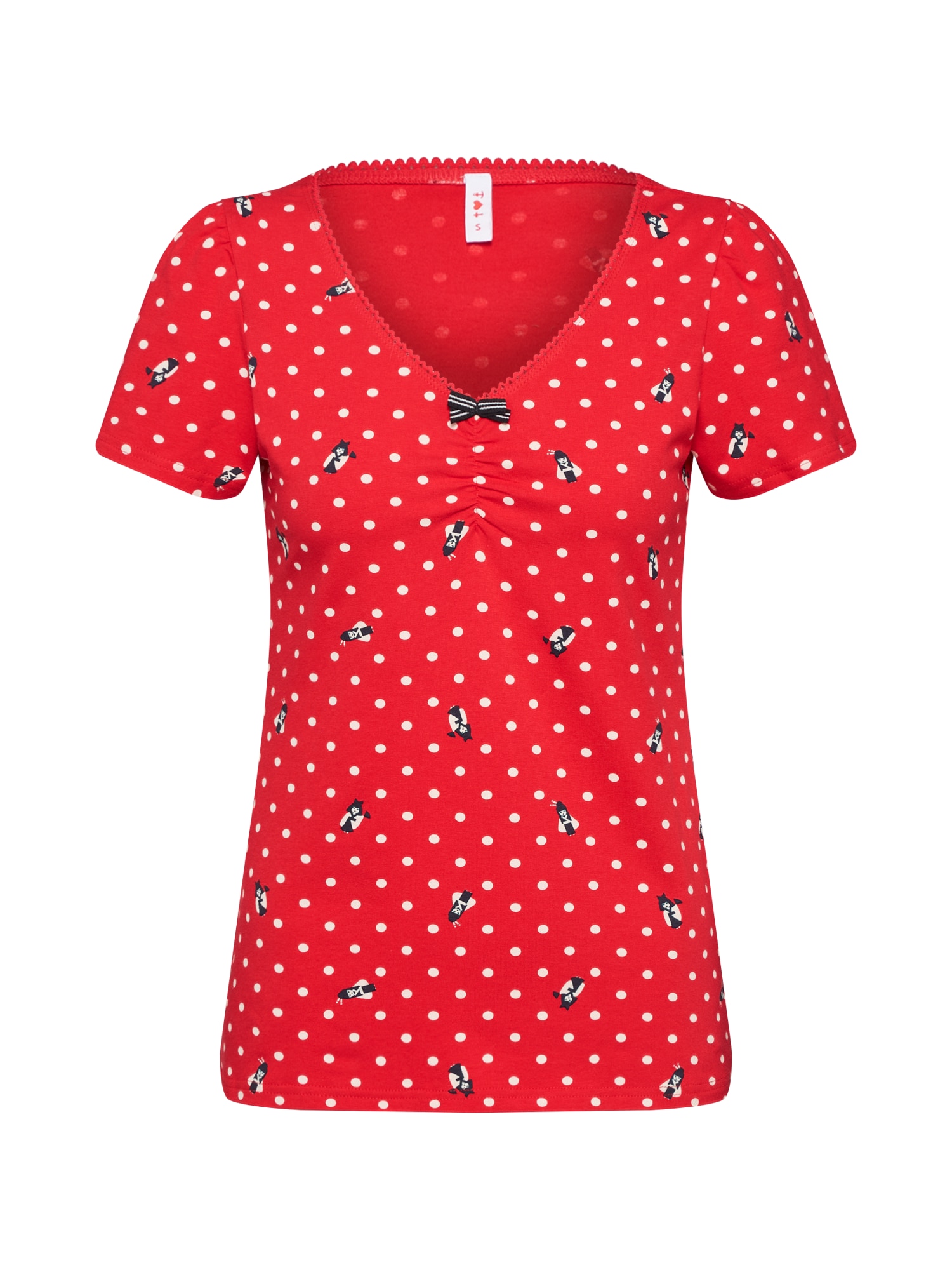 Blutsgeschwister Tricou 'kimonadette tee' roșu