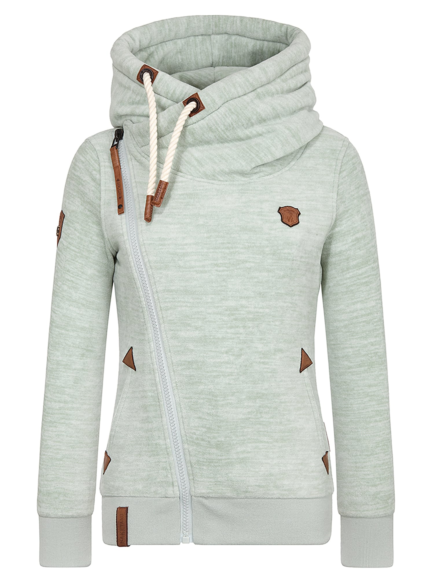 Naketano Jachetă fleece '3sisch € Swansisch Minut' verde deschis