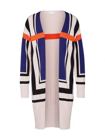 RENÉ LEZARD Cardigan dimensiuni mari 'P023S'  bej / albastru