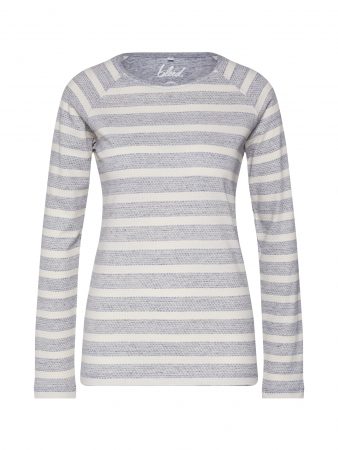 Bleed Clothing Bluză de molton 'Combstripe Longsleeve Ladies '  gri / alb