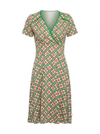 Blutsgeschwister Rochie 'superheldinnen'  verde / roșu