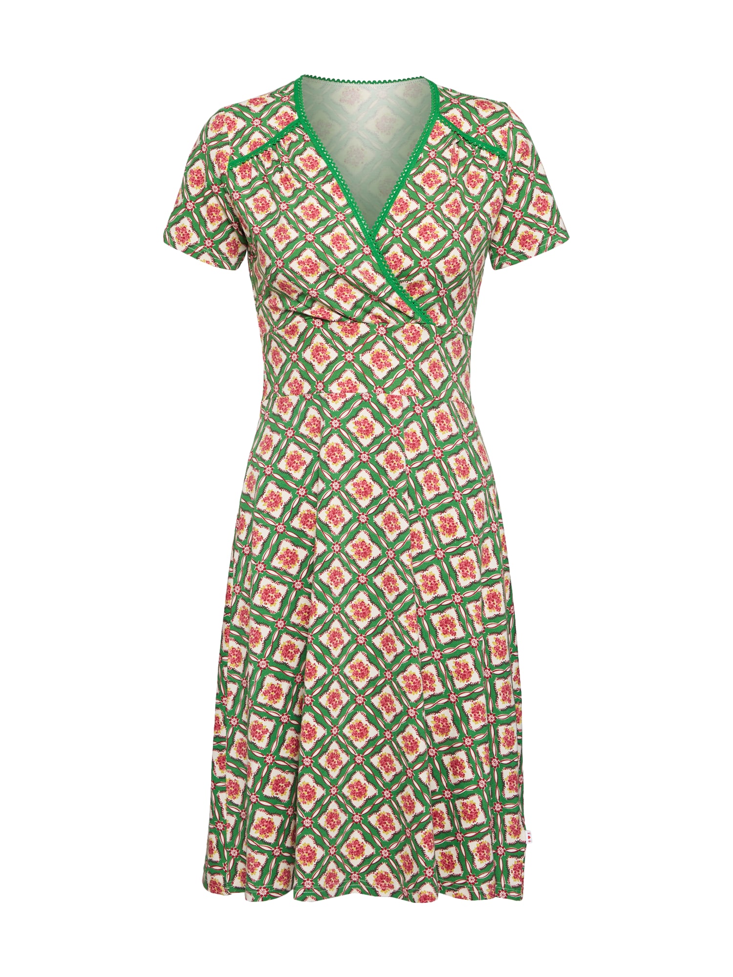 Blutsgeschwister Rochie 'superheldinnen'  verde / roșu