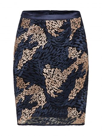 SELECTED FEMME Fustă  navy / roze