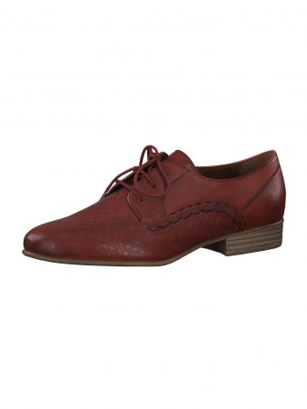 TAMARIS Pantofi cu șireturi  roșu