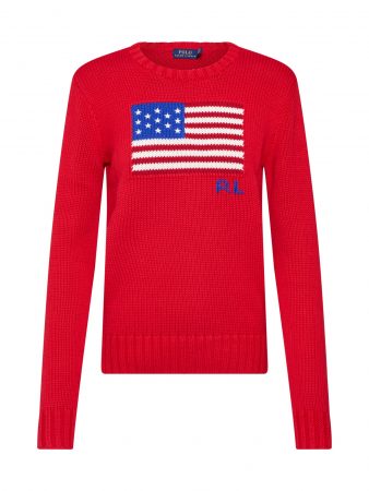 POLO RALPH LAUREN Pulover  albastru / roșu / alb