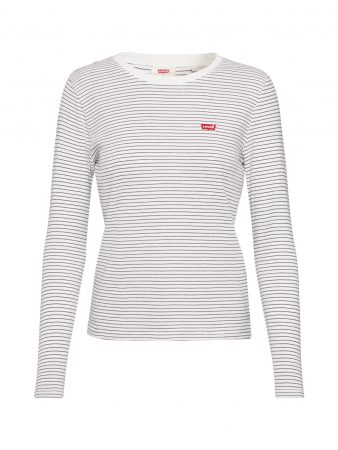 LEVI'S Tricou 'LS BABY TEE'  alb