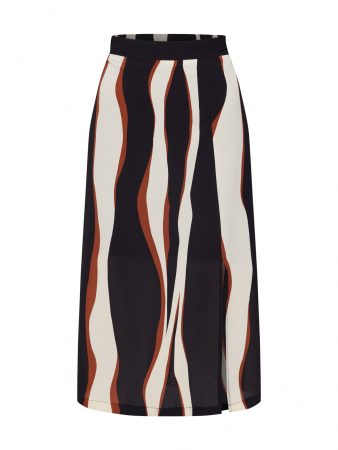 VERO MODA Fustă 'FIDELA'  crem / negru