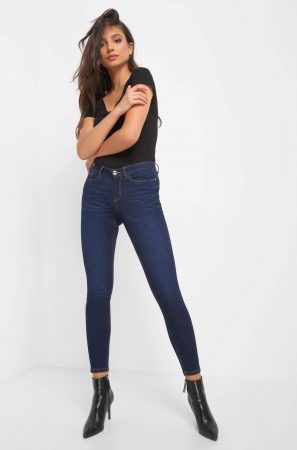 Blugi skinny cu rosături