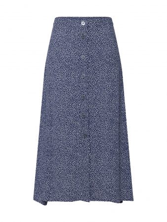 GAP Fustă 'BUTTON THRU MIDI SKIRT'  fildeş / navy