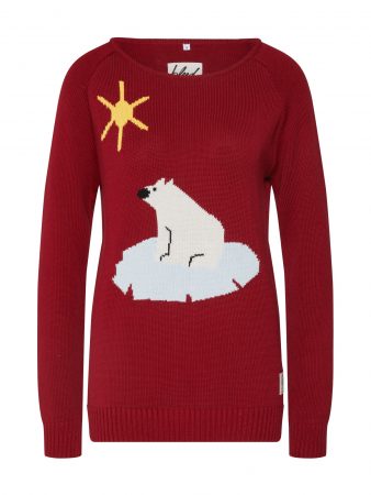 Bleed Clothing Pulover 'Better Climate Sweater Ladies'  roșu vin