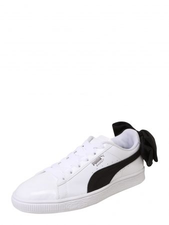 PUMA Sneaker low 'Basket Bow SB'  negru / alb