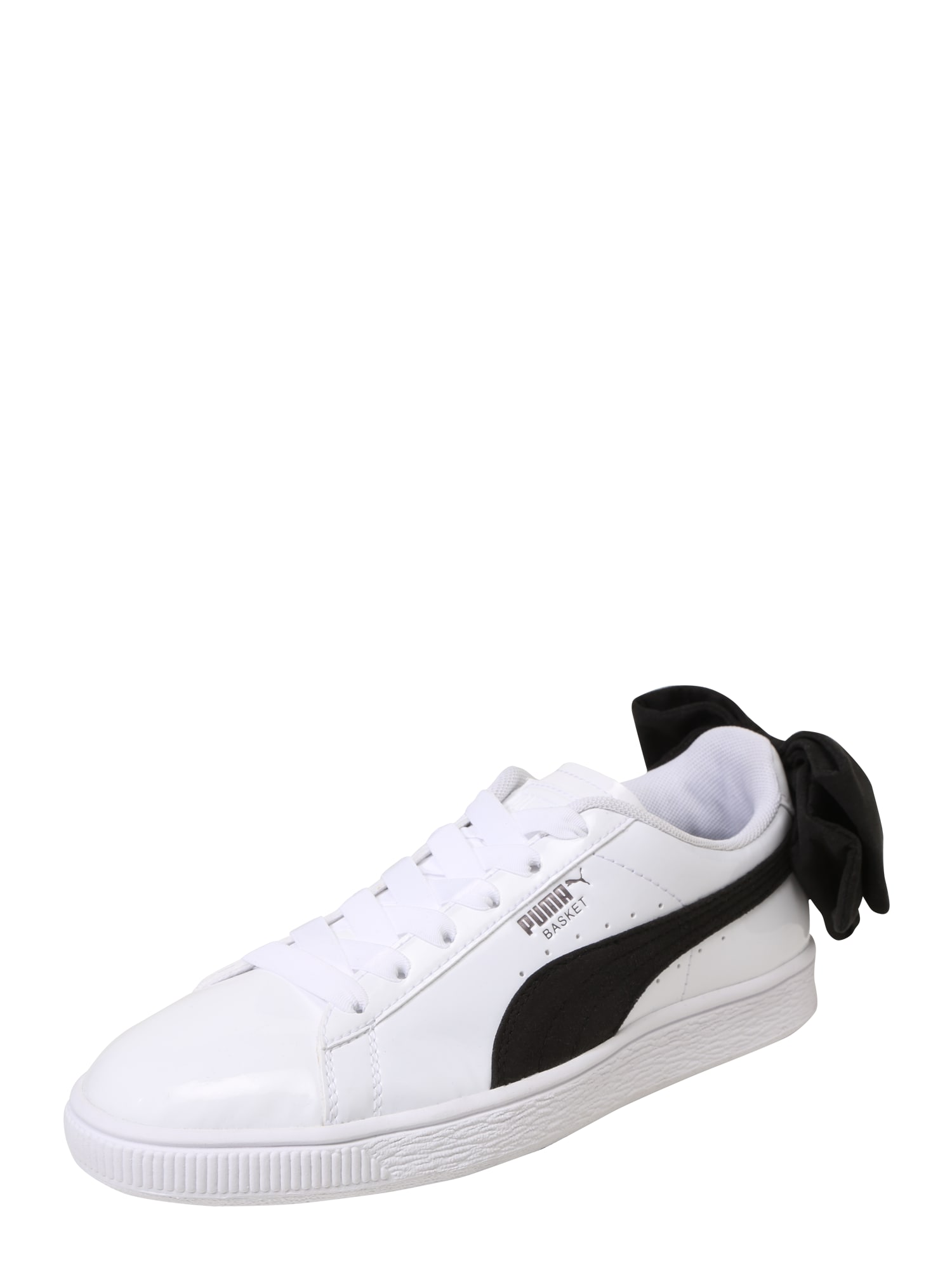 PUMA Sneaker low 'Basket Bow SB'  negru / alb