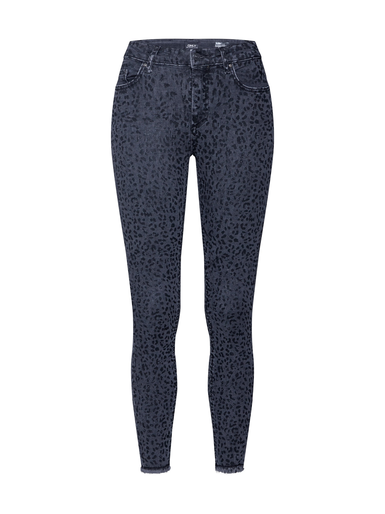 ONLY Jeans 'ONLBLUSH MID SK AN RAW LEO JEANS REA2368' negru