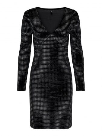 ONLY Rochie  negru / argintiu