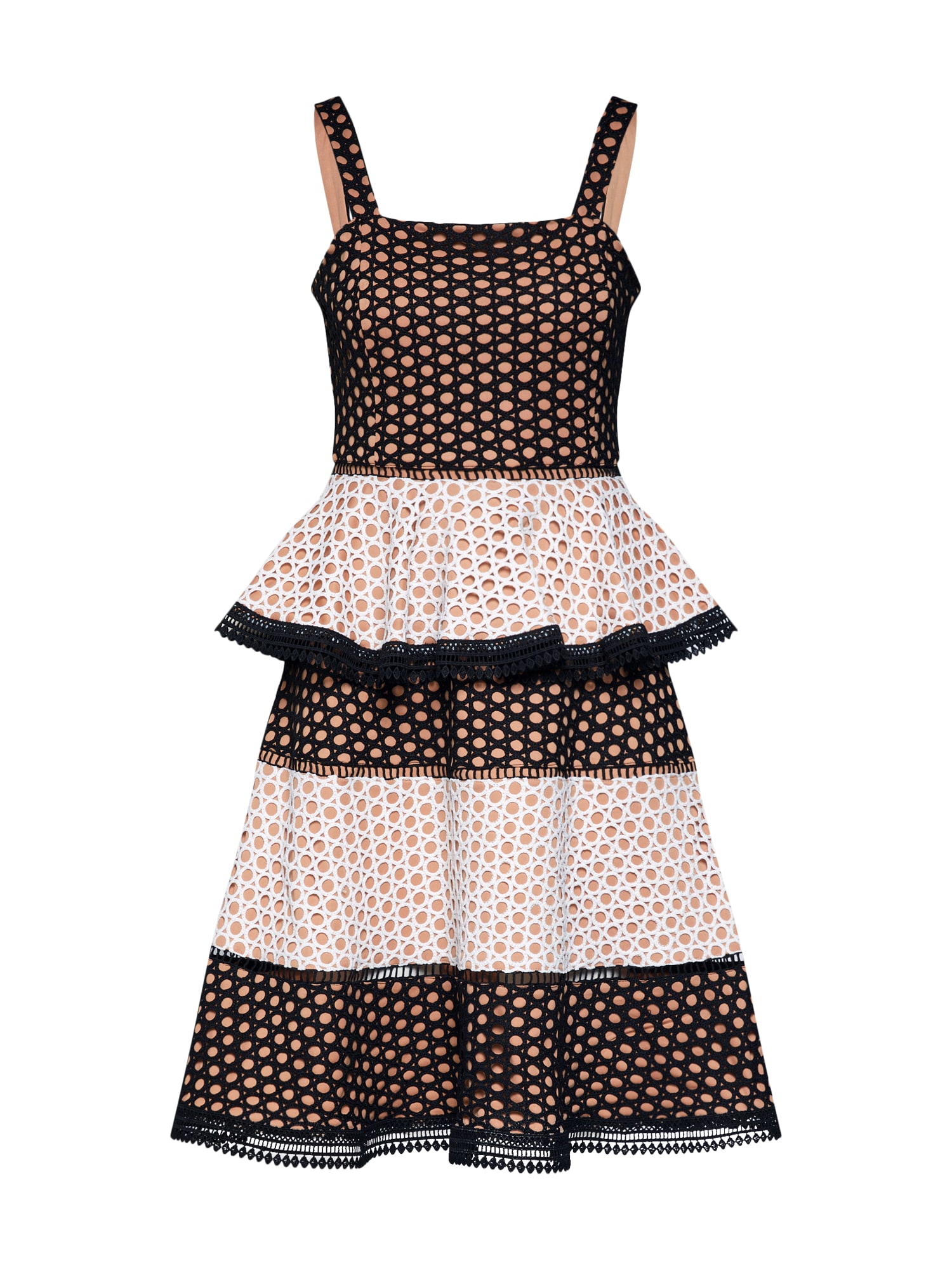 MICHALSKY FOR ABOUT YOU Rochie de cocktail 'Alisa' negru / alb