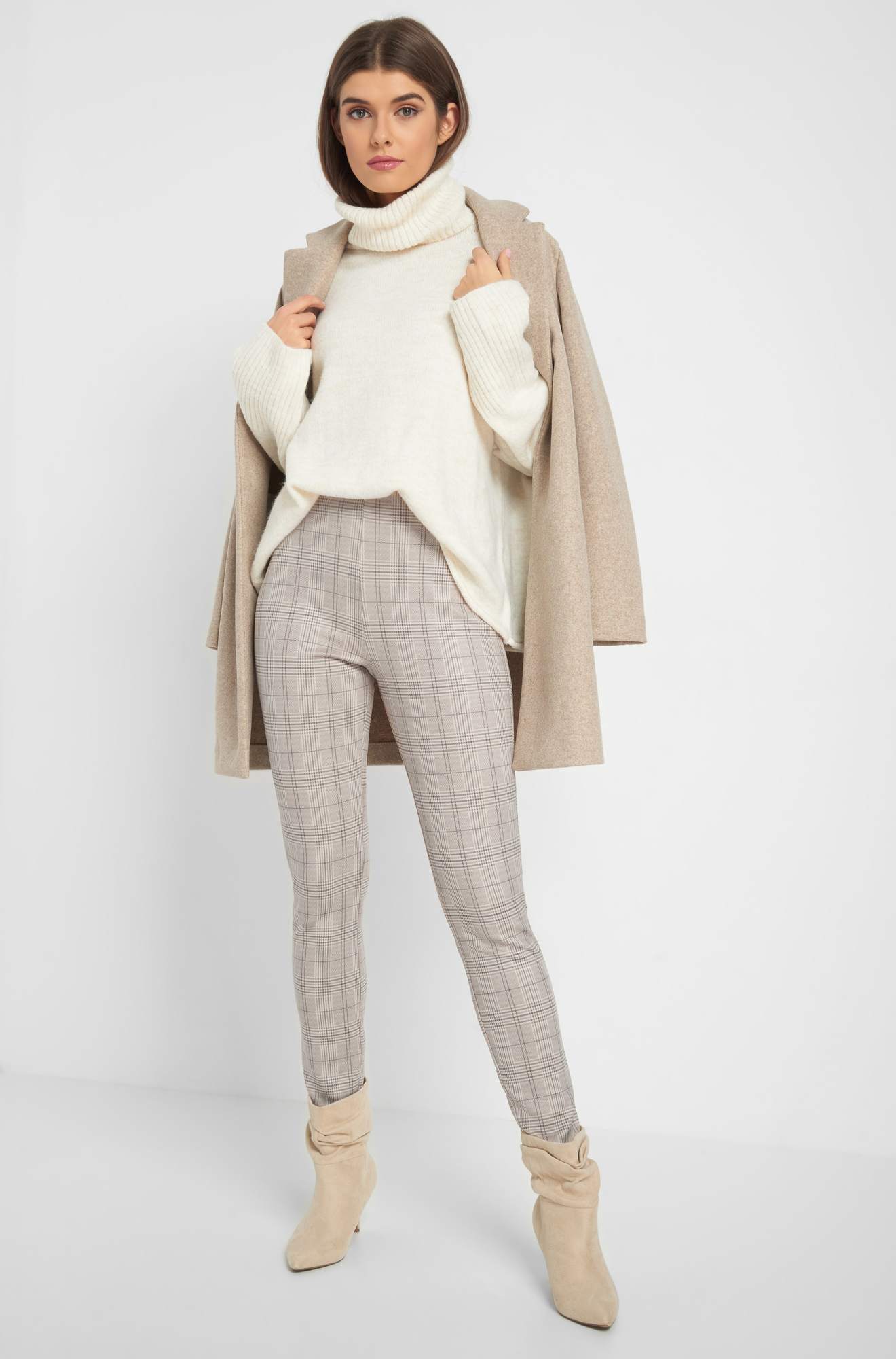 Treggings în carouri