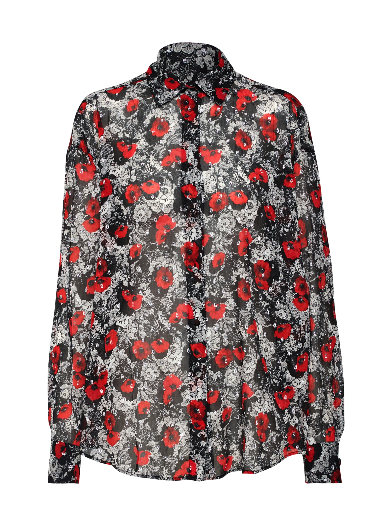 The Kooples Tunica gri / roșu