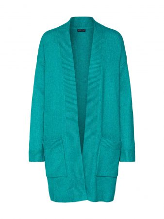 Re.draft Geacă tricotată 'Knit Cardigan'  albastru cobalt / verde