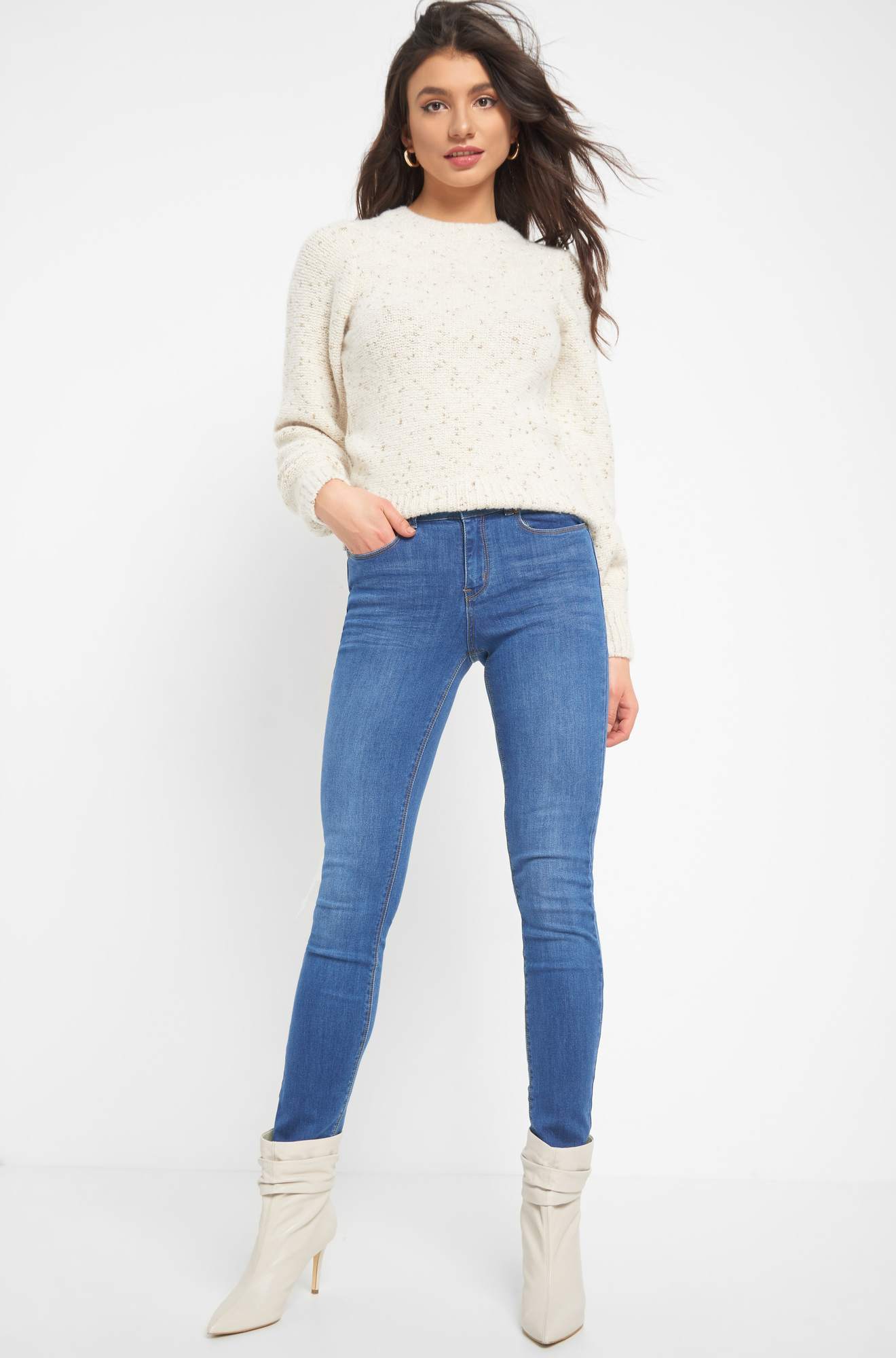 Blugi slim până la glezne