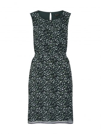 MORE & MORE Rochie 'Short Leo'  verde / negru