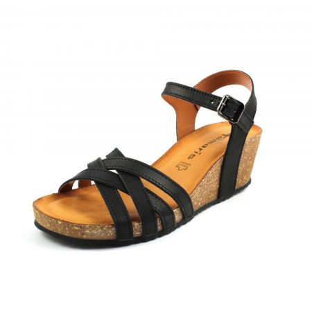 TAMARIS Sandale  maro / negru