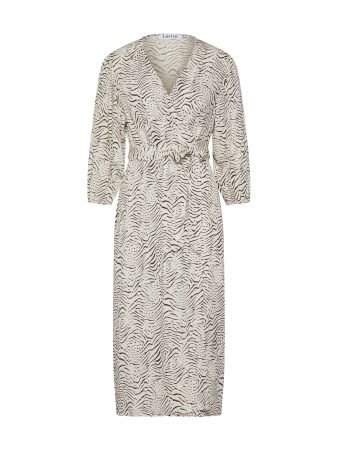EDITED Rochie 'Alene'  bej / negru / alb