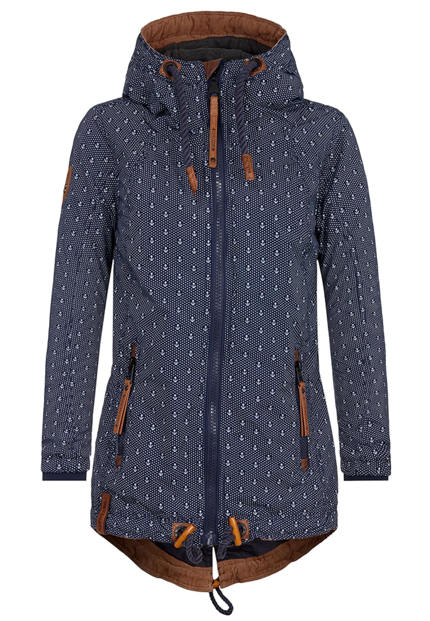 Naketano Parka de primăvară-toamnă 'Reitsport Forever'  navy / alb