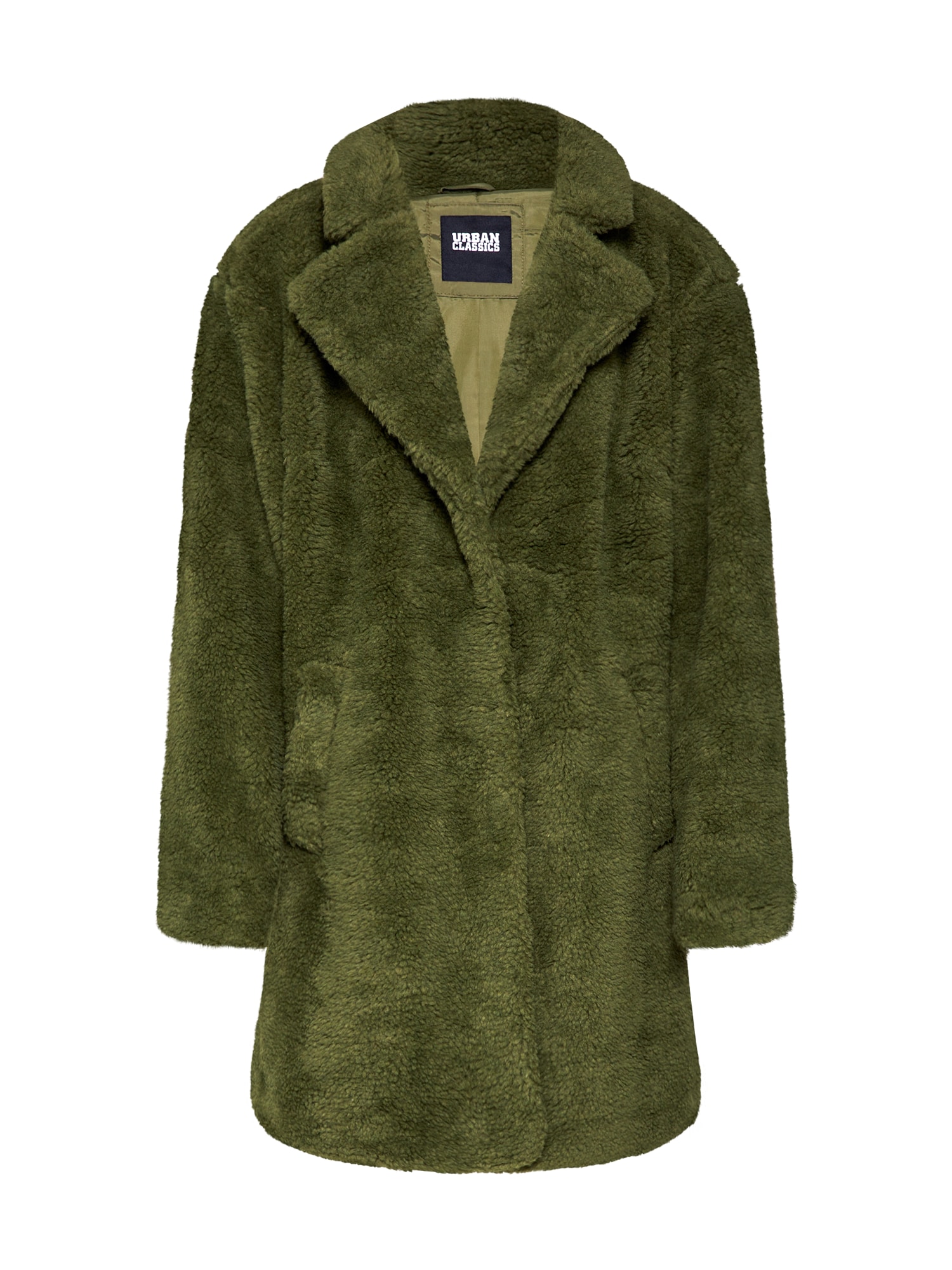 Urban Classics Palton de primăvară-toamnă 'Sherpa'  oliv