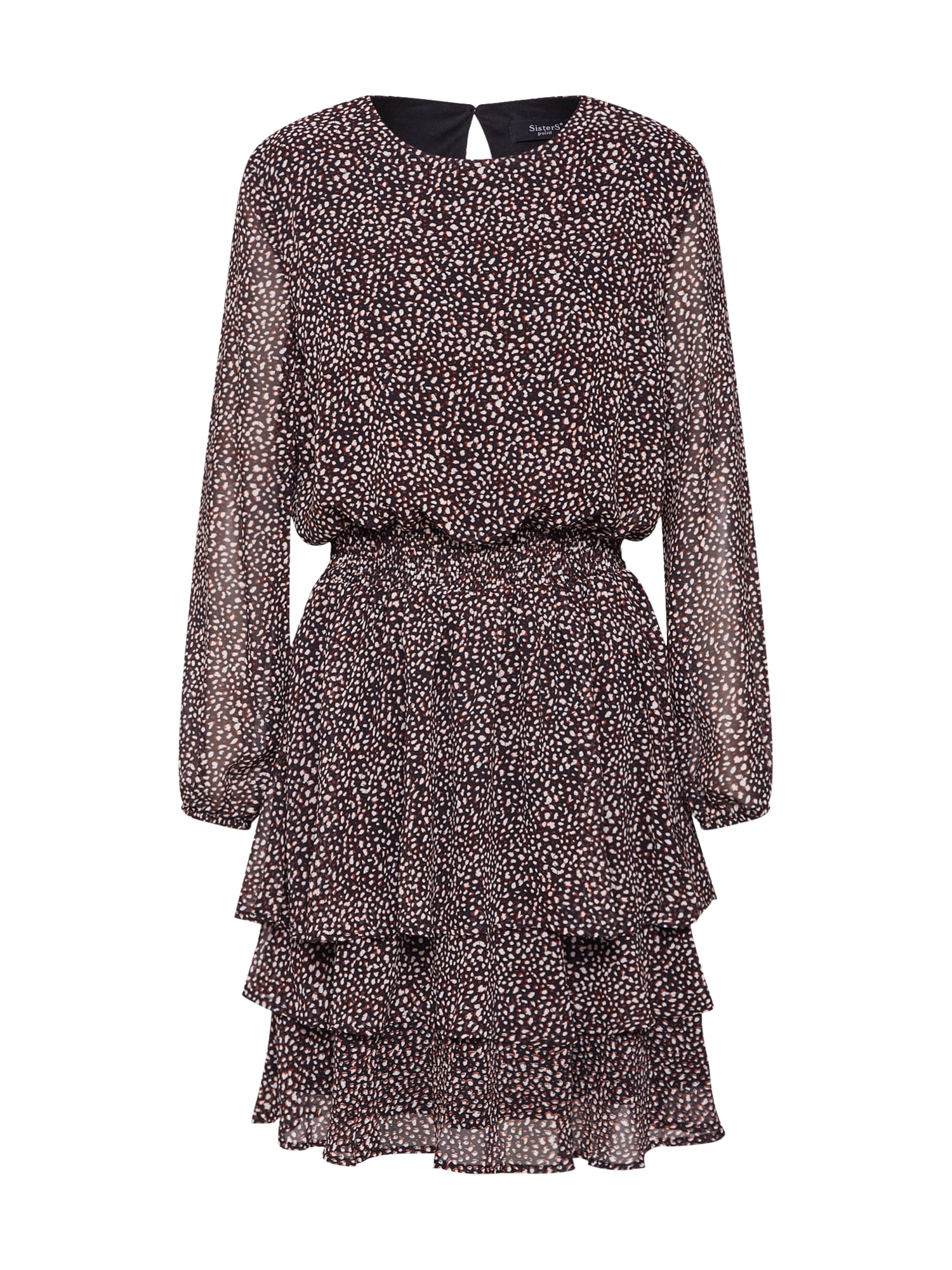 SISTERS POINT Rochie 'NICOLINE'  crem / roșu ruginiu