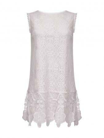 Mela London Rochie de cocktail  alb