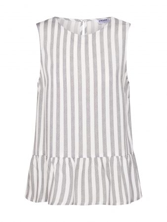 VERO MODA Bluză 'HAILEY'  crem / gri deschis