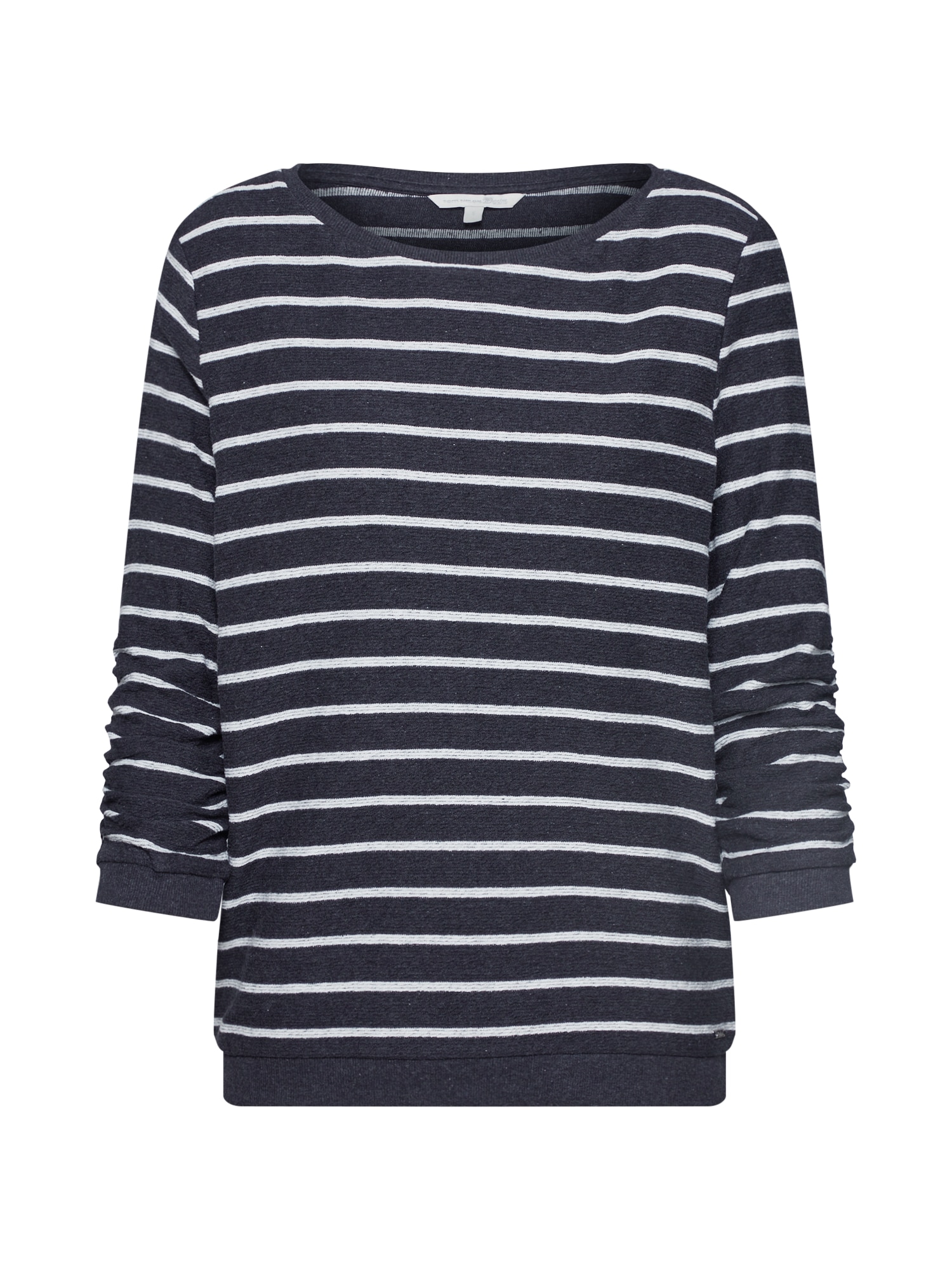 TOM TAILOR DENIM Bluză de molton  bej / gri metalic