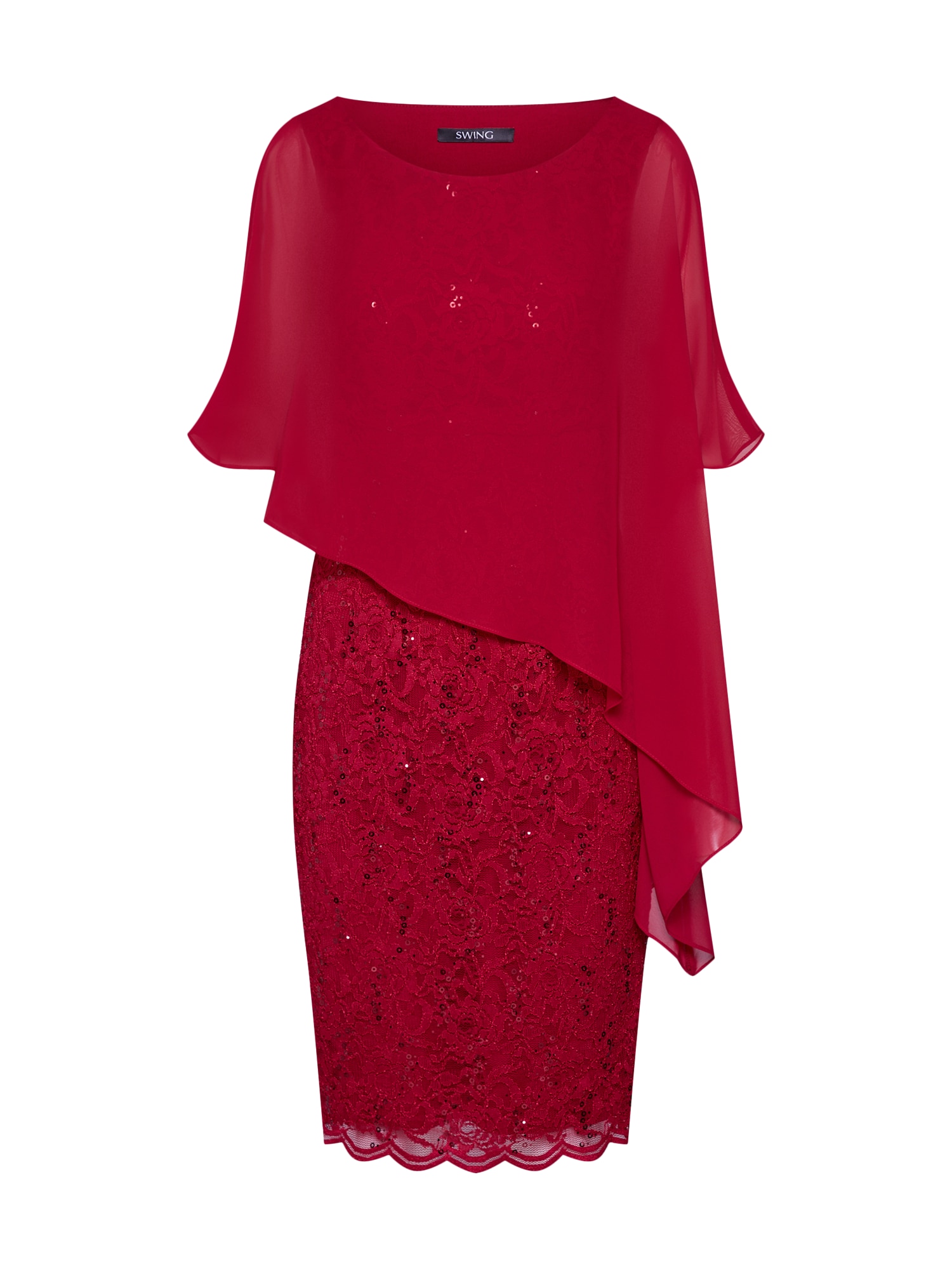 SWING Rochie de cocktail roșu vin
