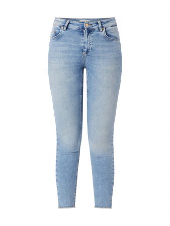 ONLY Jeans 'onlBLUSH MID SK ANK RAW JEANS REA306'  denim albastru