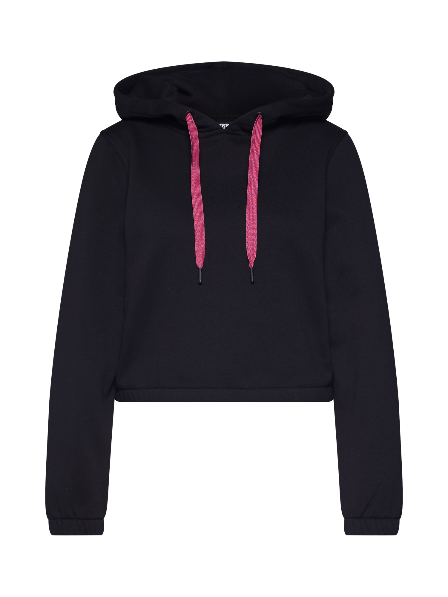 Urban Classics Bluză de molton 'Contrast Drawstring'  negru