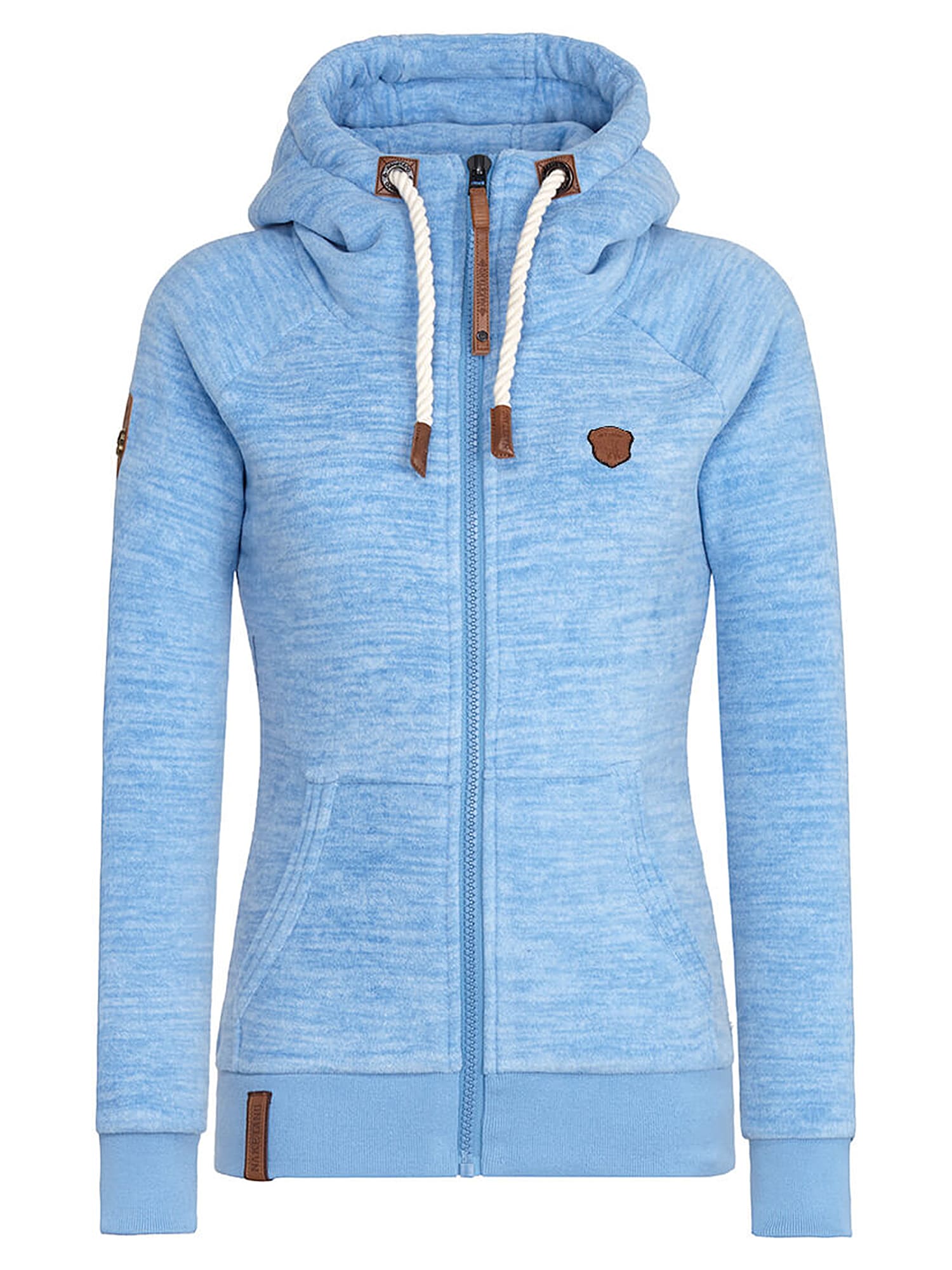 Naketano Jachetă fleece albastru deschis